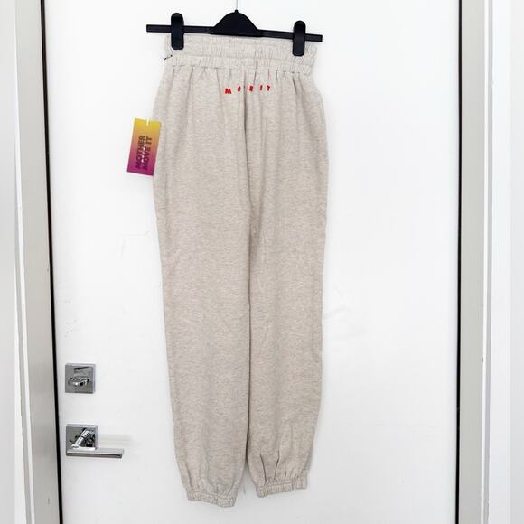 NWT NEW Mother The Knock Out Ankle Sweatpants Move It in Oatmeal - Picture 4 of 9